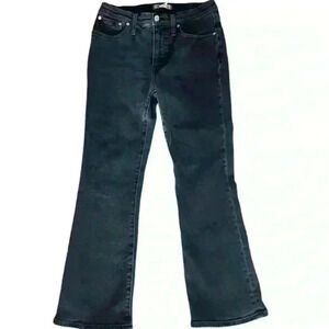 MADEWELL Mid-Rise Kick Out Black Jeans Size 27